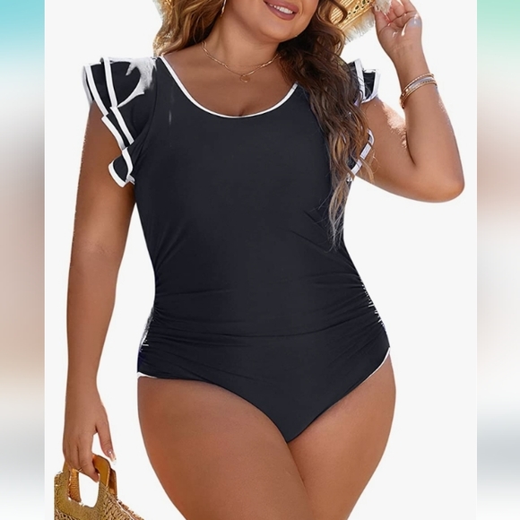 blooming jelly Other - Blooming Jelly Women's Navy Tummy Control Swimsuit One Piece Full Coverage 14